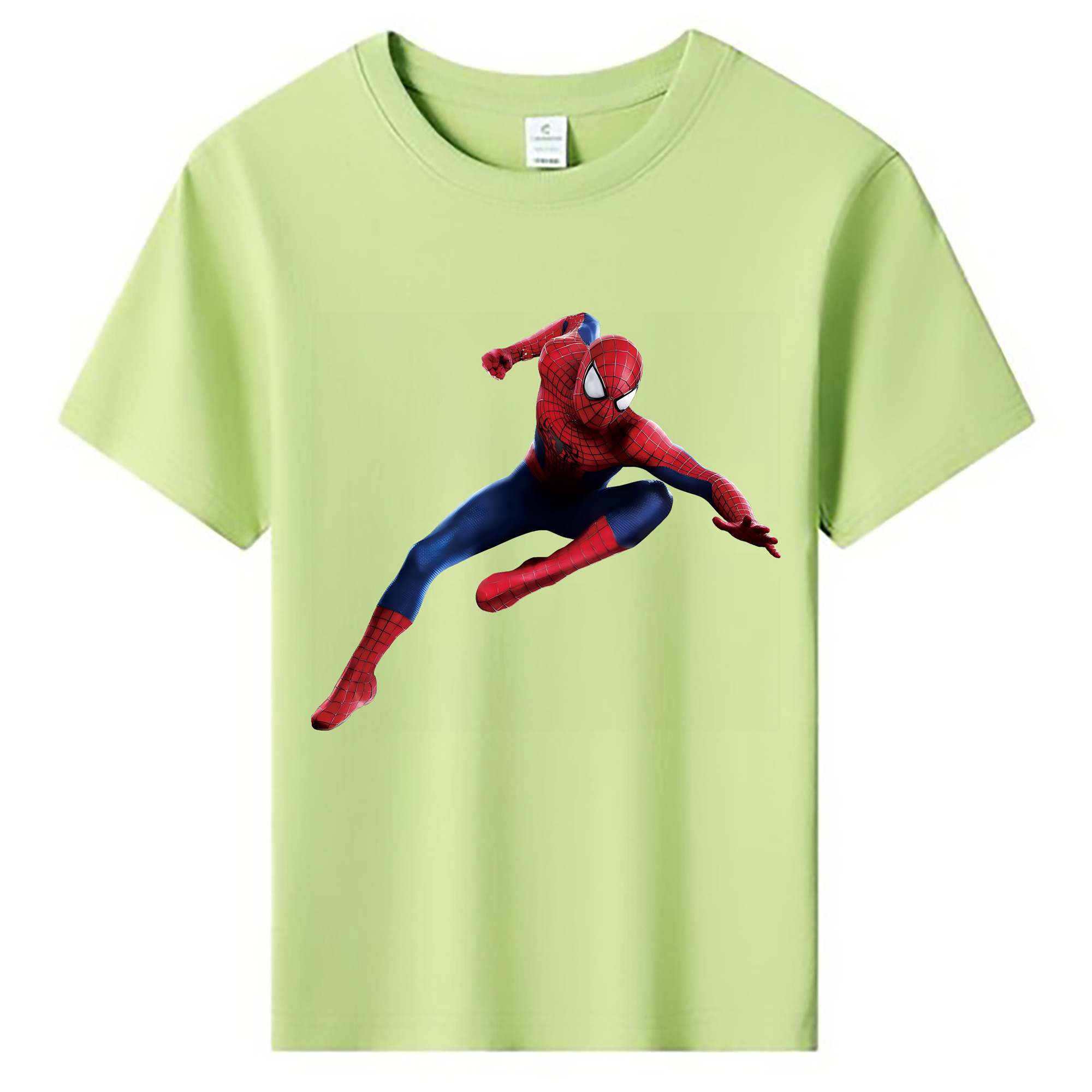 （画像用） Spider Man スパイダーマン 綿100％キッズTシャツ（フロントプリント）